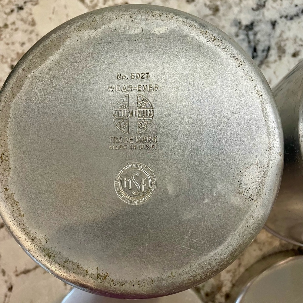 Set of 3 Vintage Wear Ever 5023 Aluminum Kitchen Canisters - Picture 10 of 11